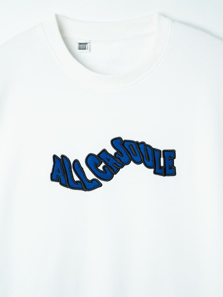 【allCaJoule】ウェーブロゴスウェット
