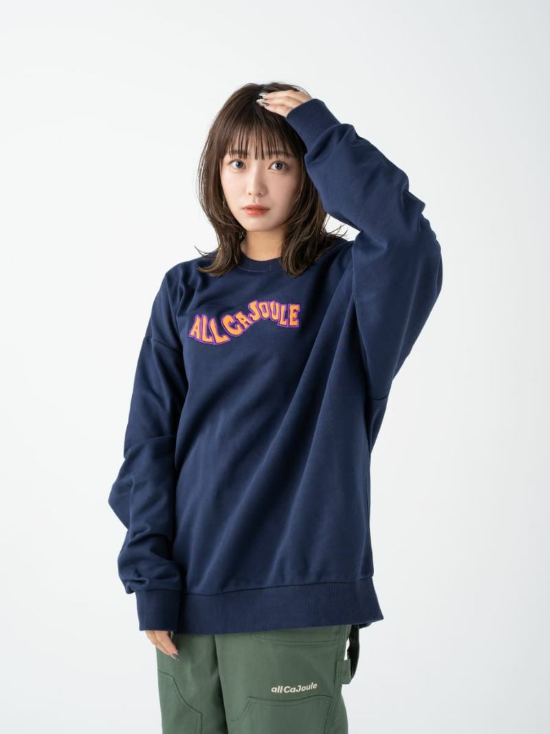【allCaJoule】ウェーブロゴスウェット