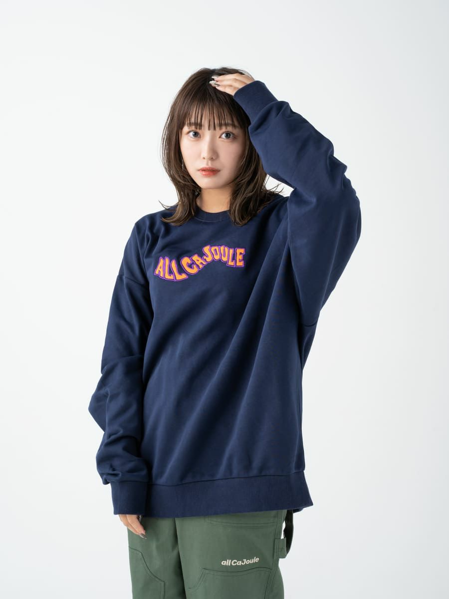 【allCaJoule】ウェーブロゴスウェット