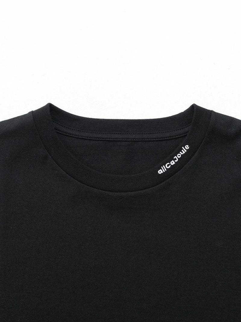 【allCaJoule】襟プリントTシャツ