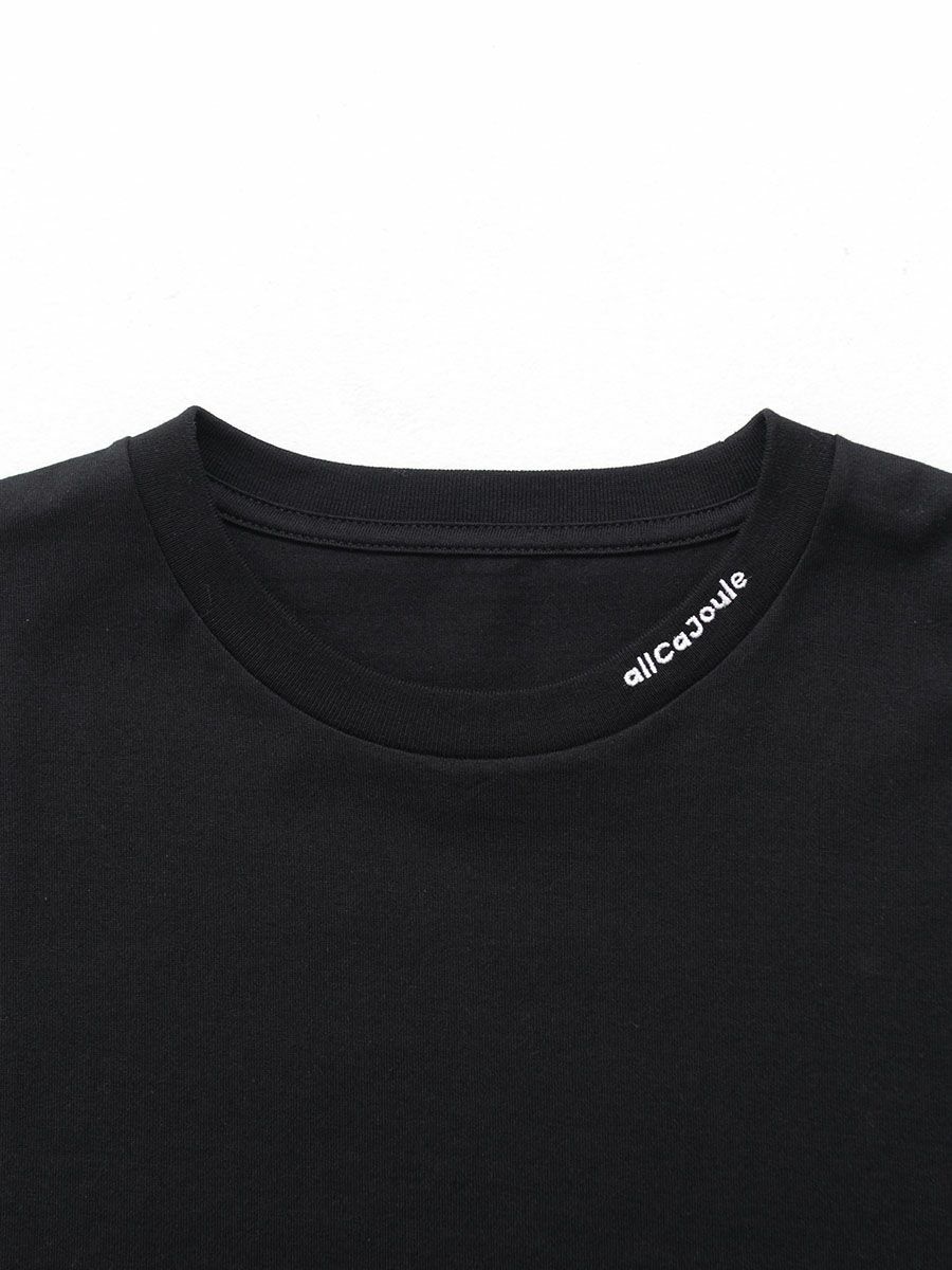 【allCaJoule】襟プリントTシャツ