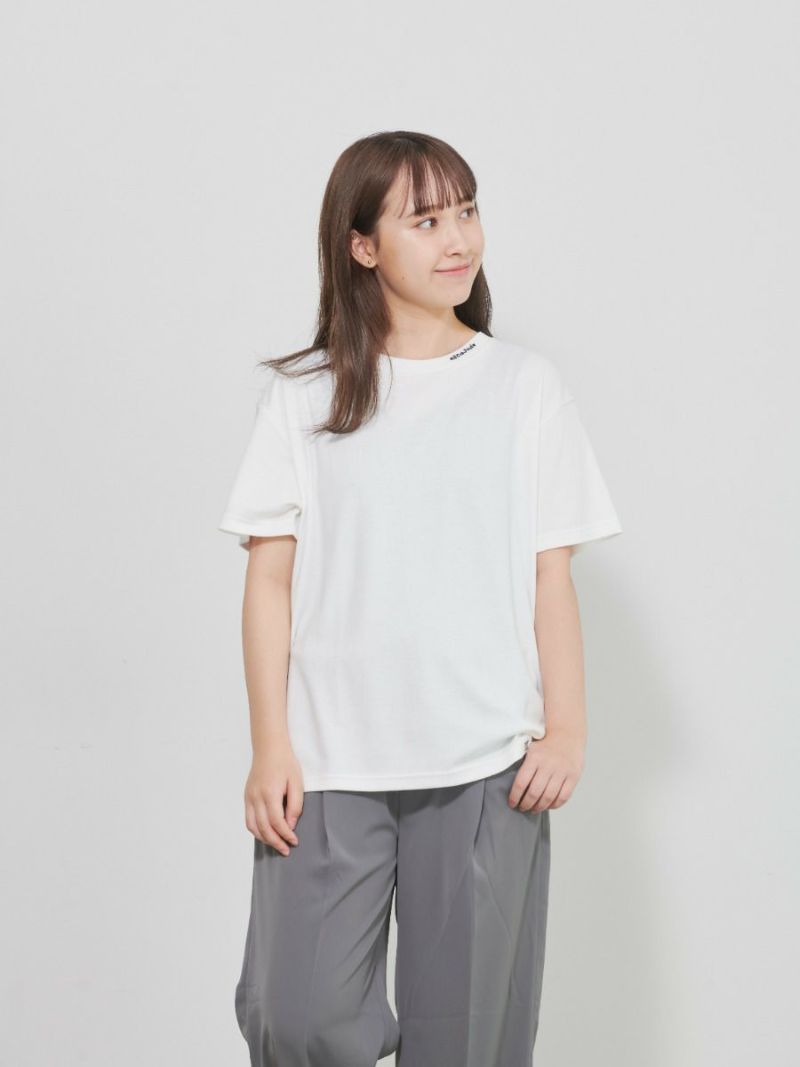 【allCaJoule】襟プリントTシャツ