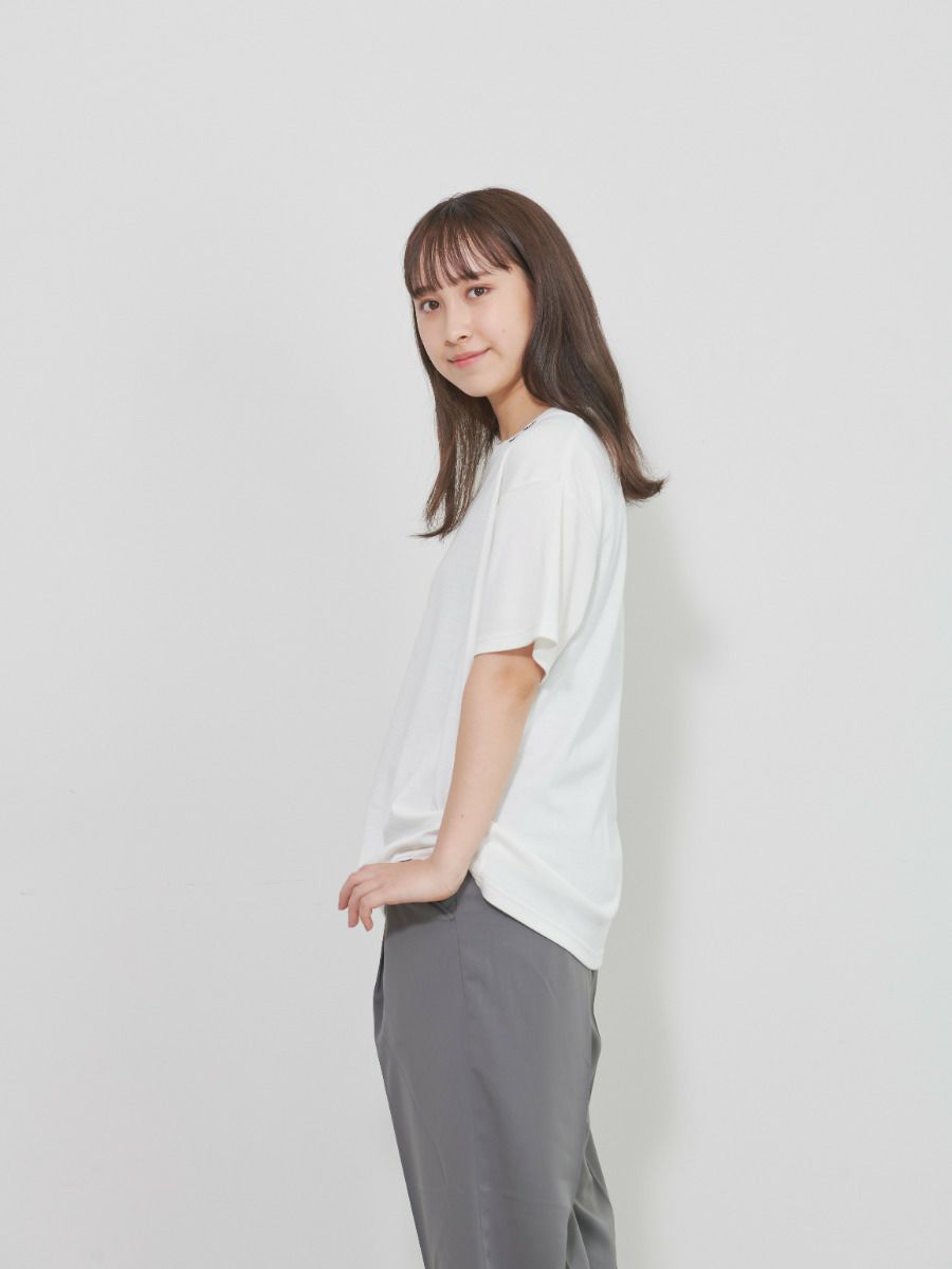 【allCaJoule】襟プリントTシャツ