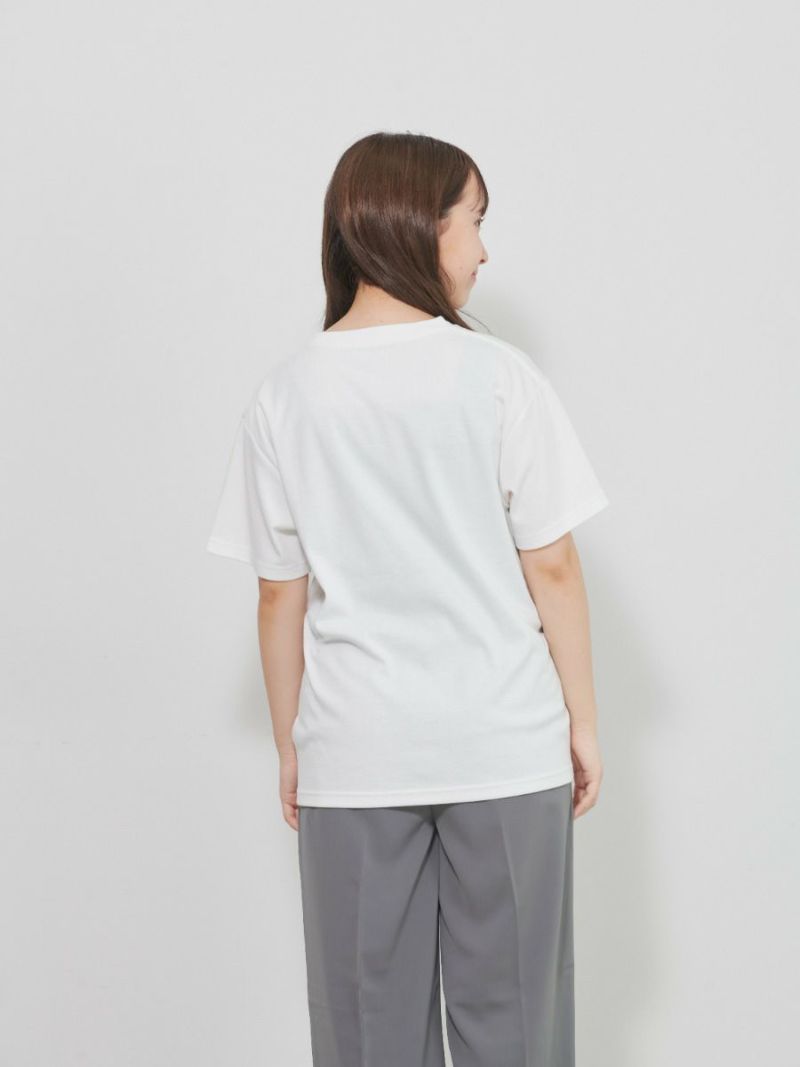 【allCaJoule】襟プリントTシャツ