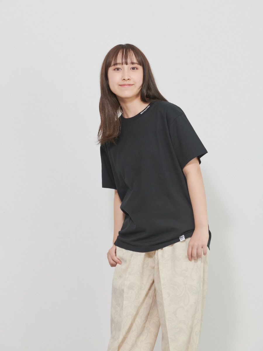 【allCaJoule】襟プリントTシャツ