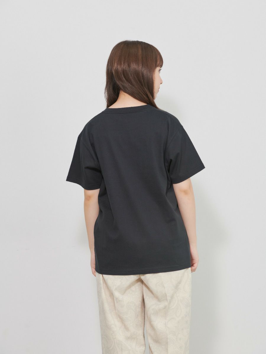 【allCaJoule】襟プリントTシャツ