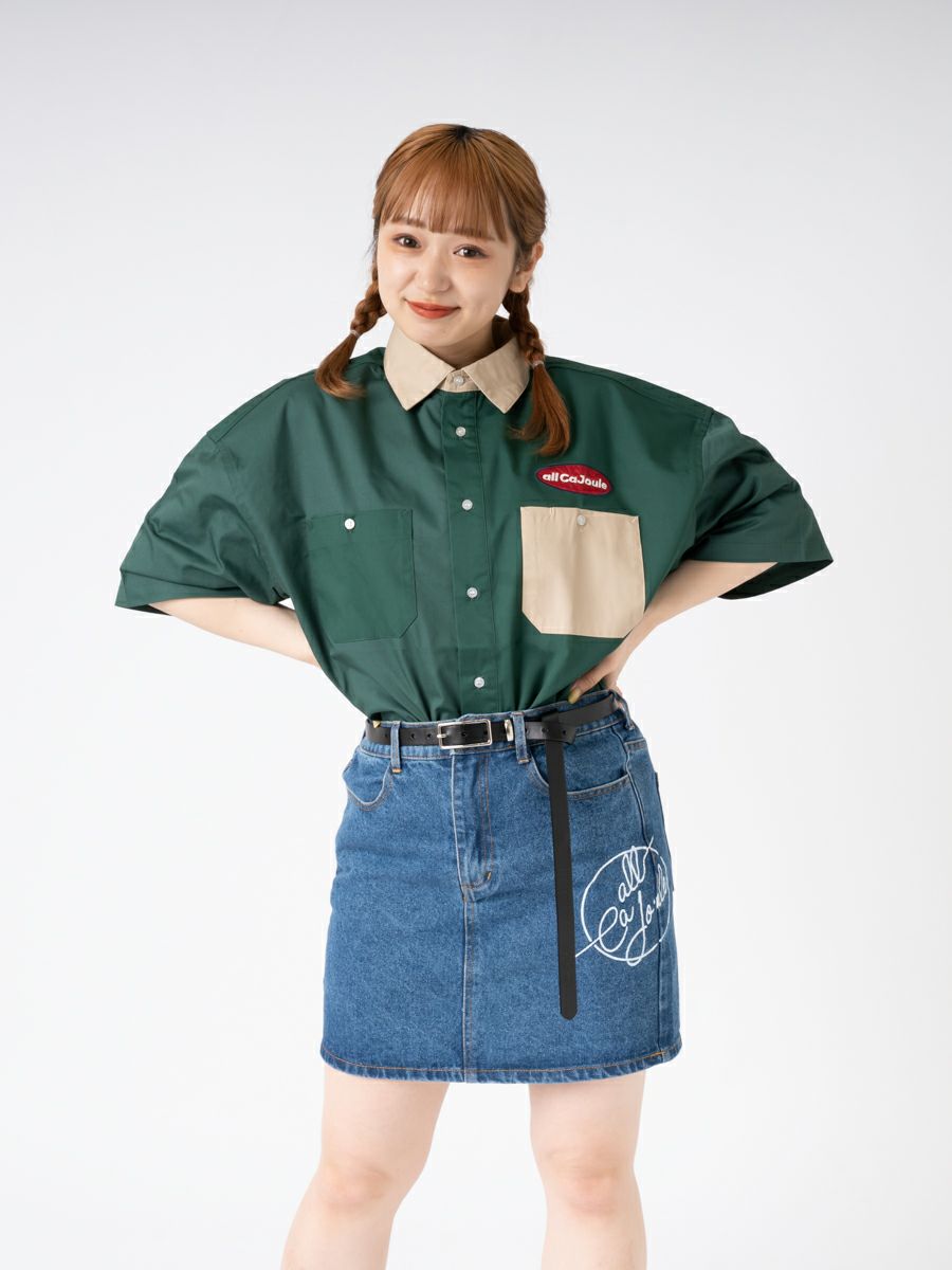 【allCaJoule】ショートスリーブワークシャツ