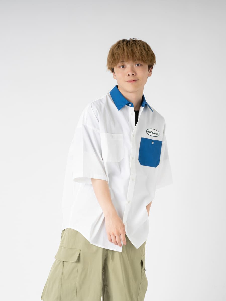 【allCaJoule】ショートスリーブワークシャツ