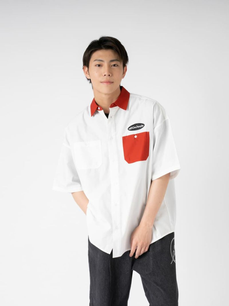 【allCaJoule】ショートスリーブワークシャツ