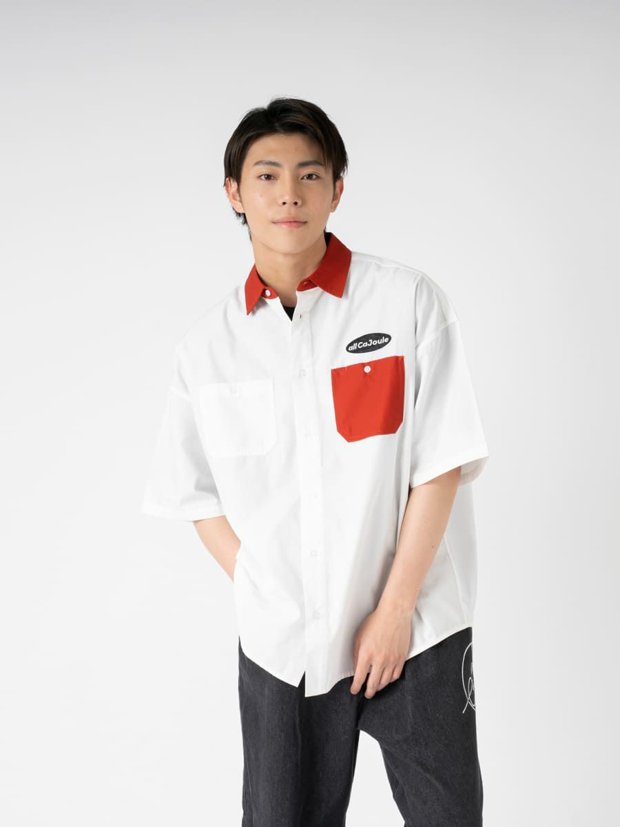 【allCaJoule】ショートスリーブワークシャツ
