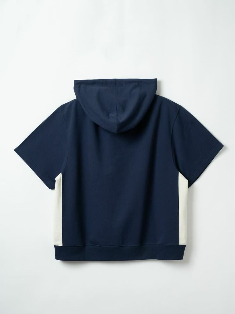 【allCaJoule】ショートスリーブジップパーカー