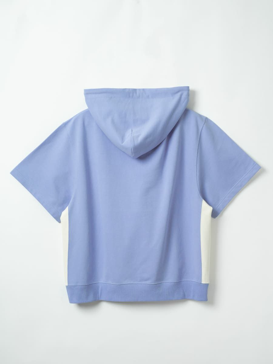 【allCaJoule】ショートスリーブジップパーカー