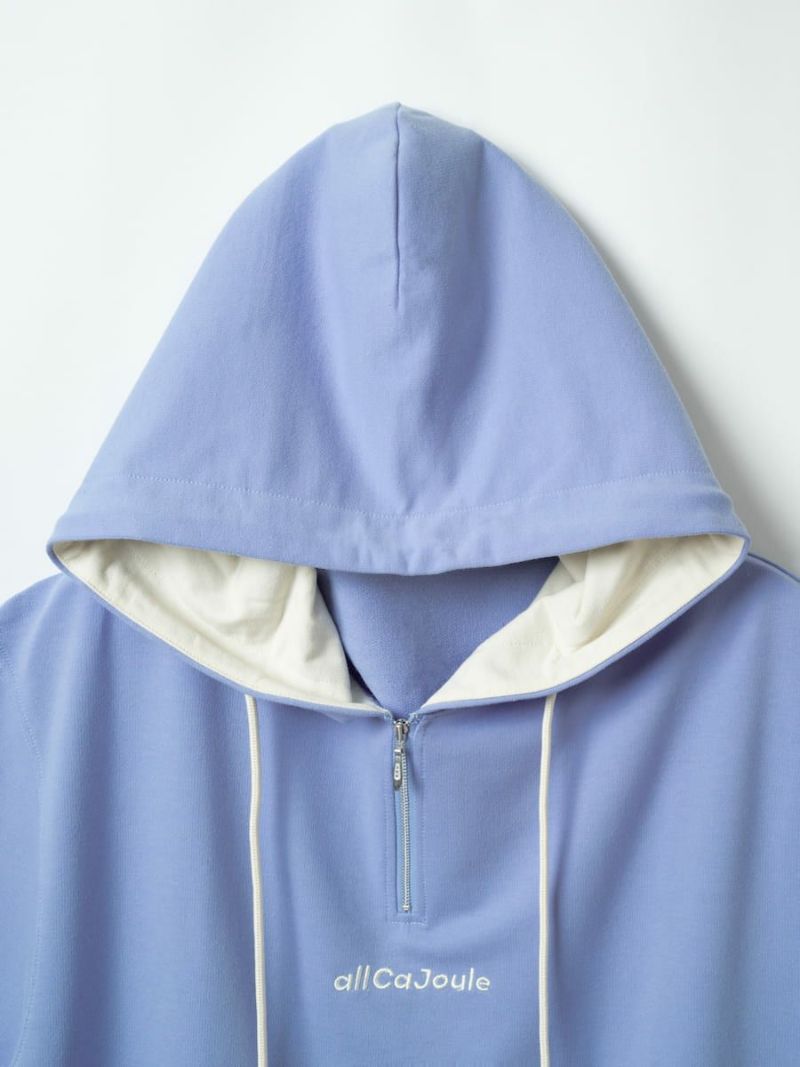 【allCaJoule】ショートスリーブジップパーカー