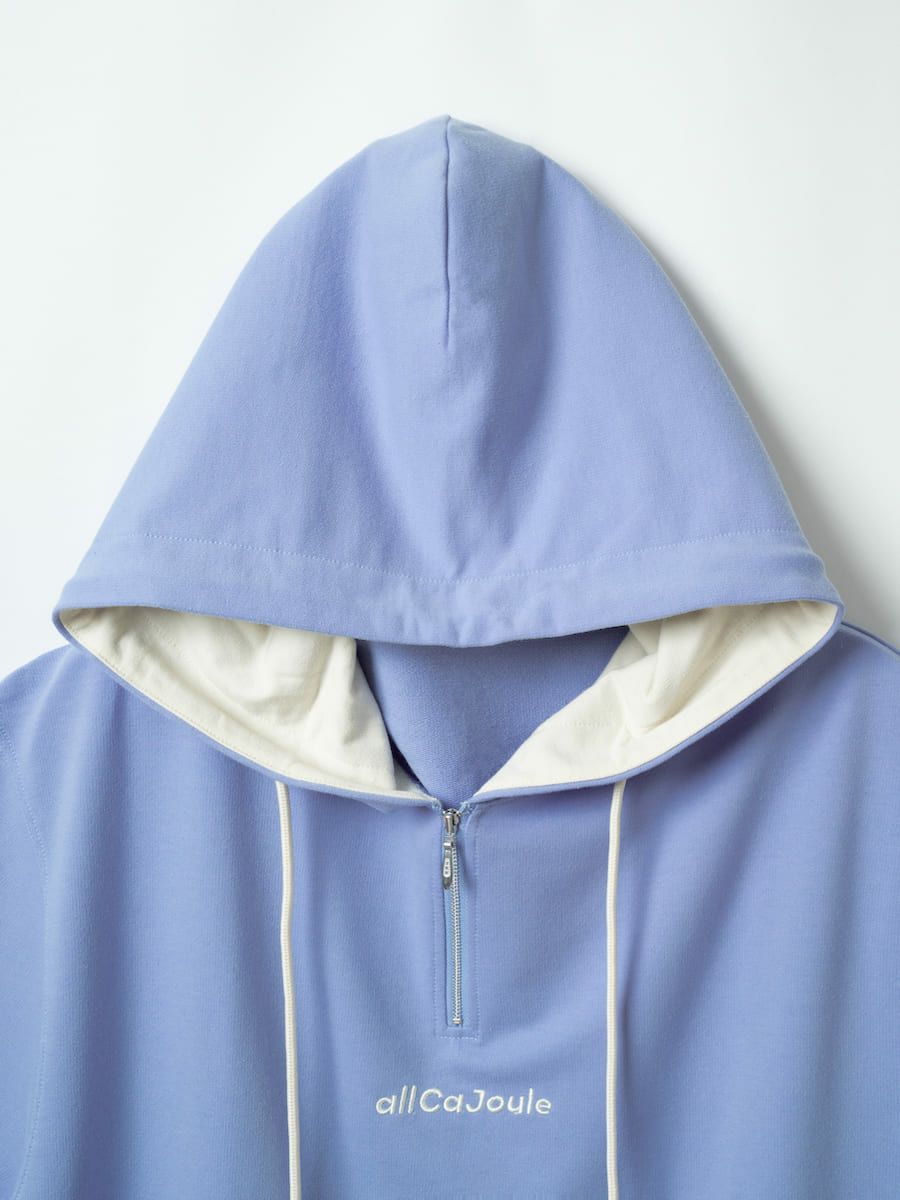 【allCaJoule】ショートスリーブジップパーカー