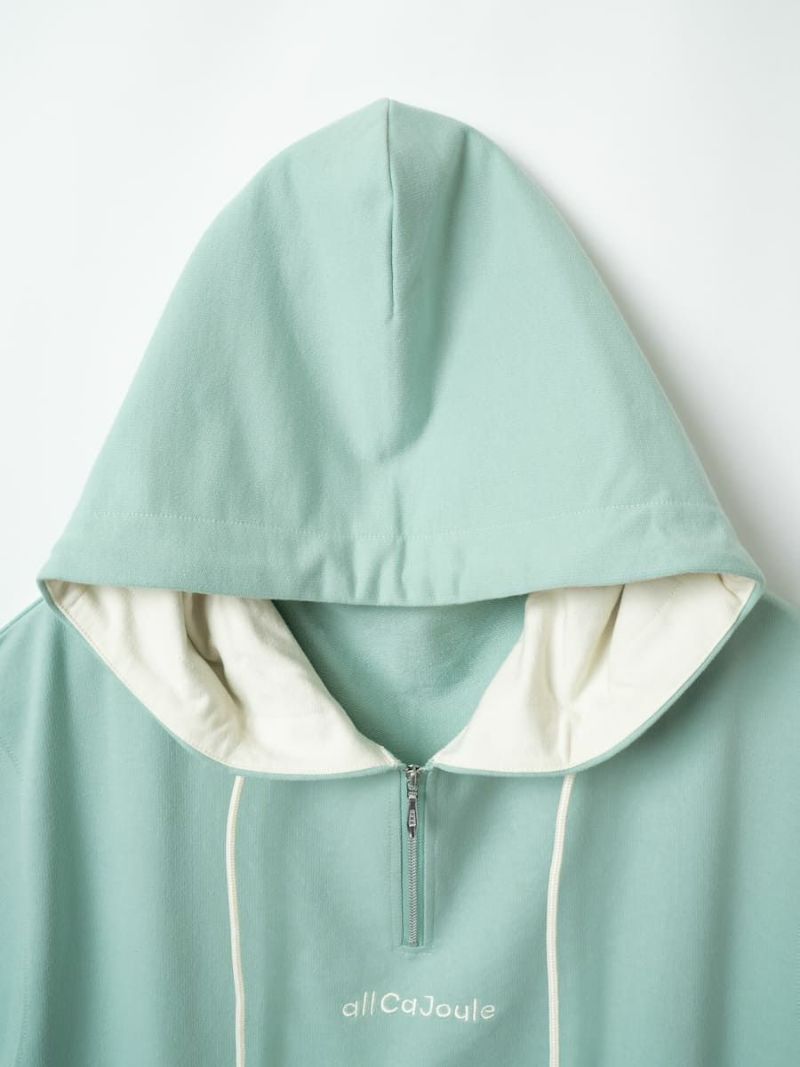 【allCaJoule】ショートスリーブジップパーカー