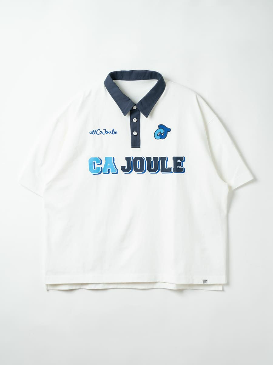 【allCaJoule】ロゴプリントラガーシャツ