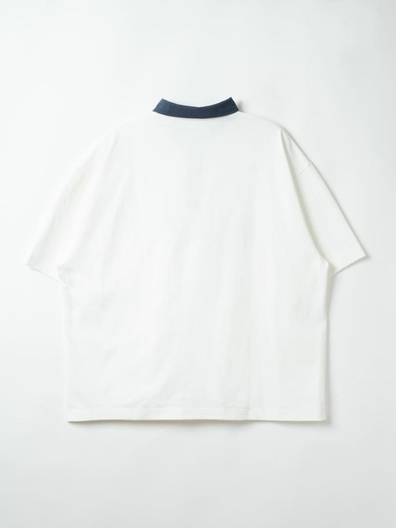 【allCaJoule】ロゴプリントラガーシャツ