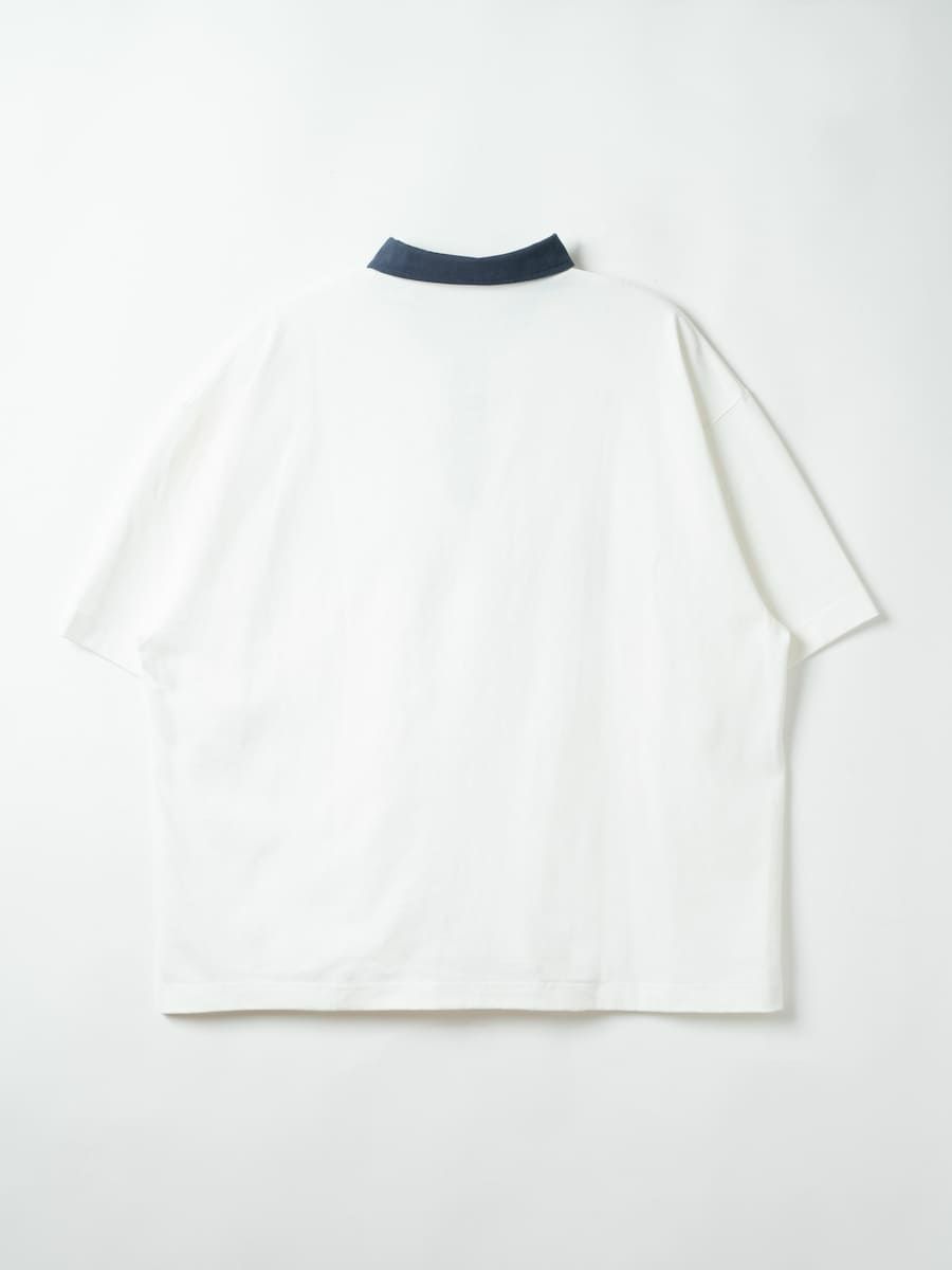 【allCaJoule】ロゴプリントラガーシャツ