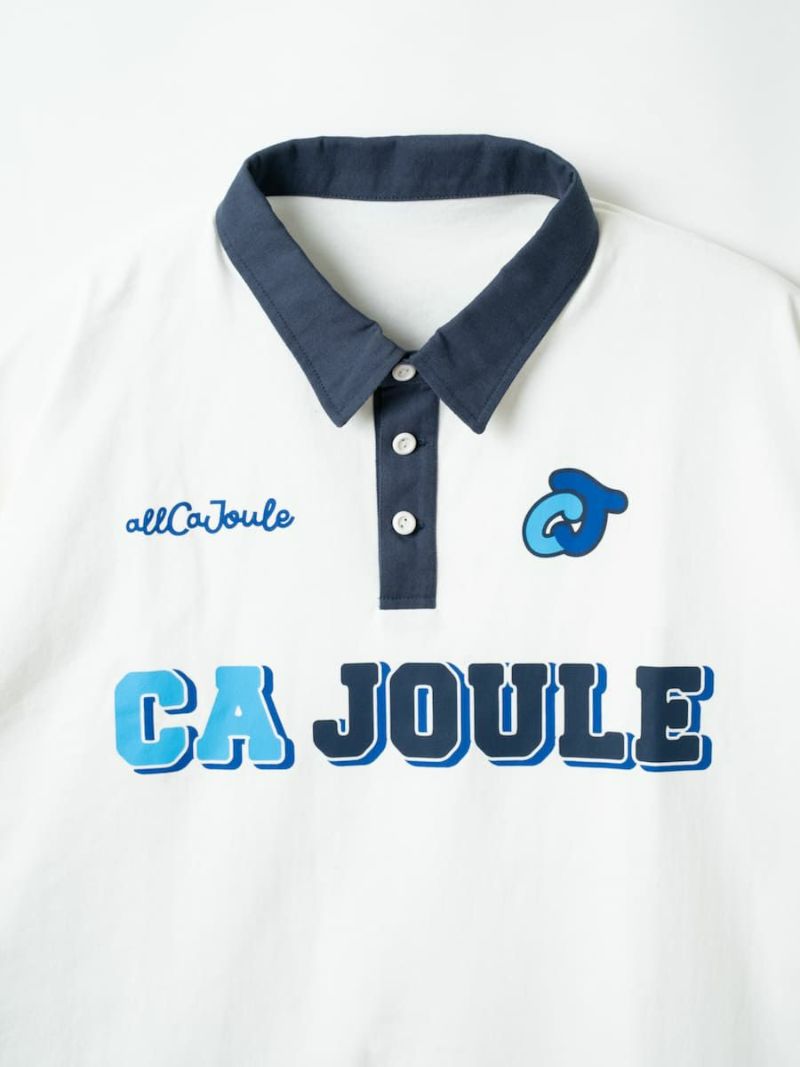 【allCaJoule】ロゴプリントラガーシャツ