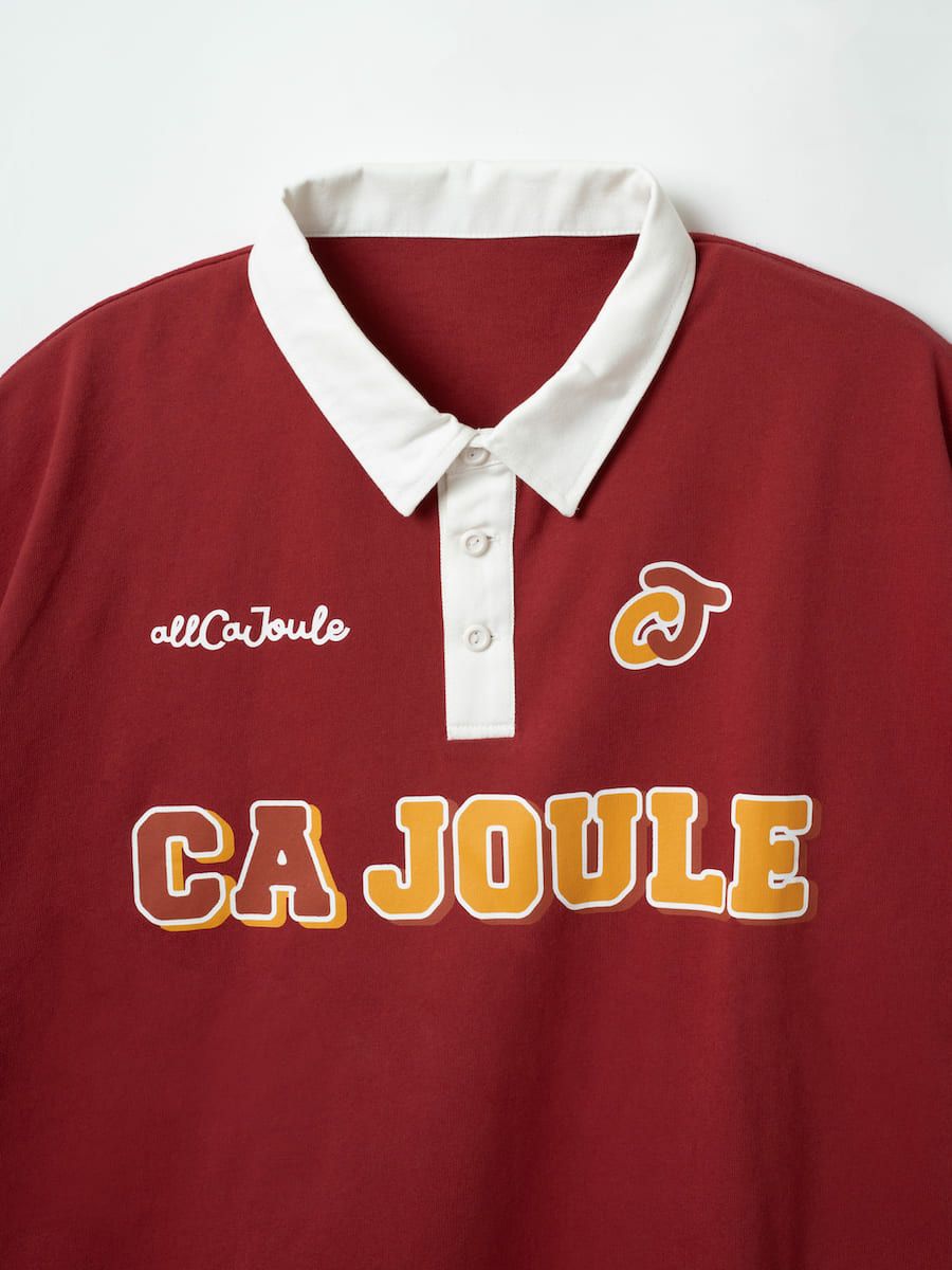 【allCaJoule】ロゴプリントラガーシャツ