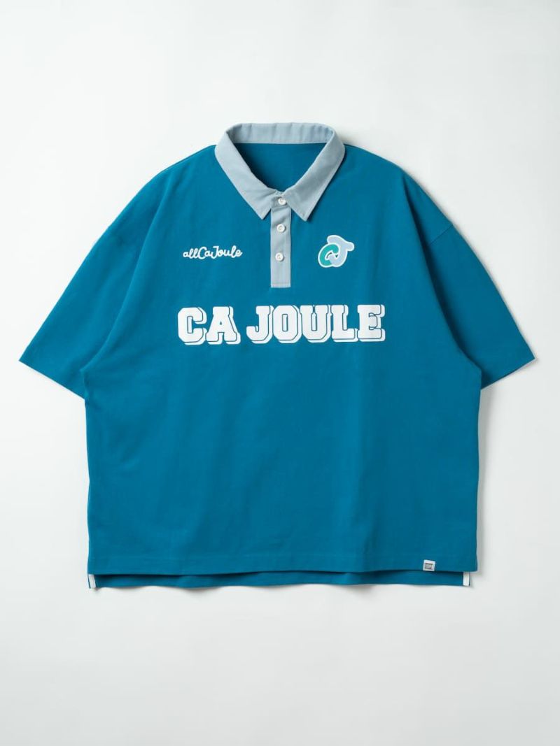 【allCaJoule】ロゴプリントラガーシャツ