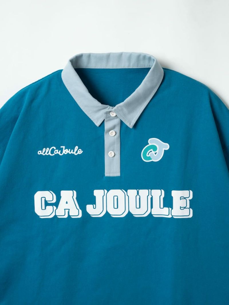 【allCaJoule】ロゴプリントラガーシャツ