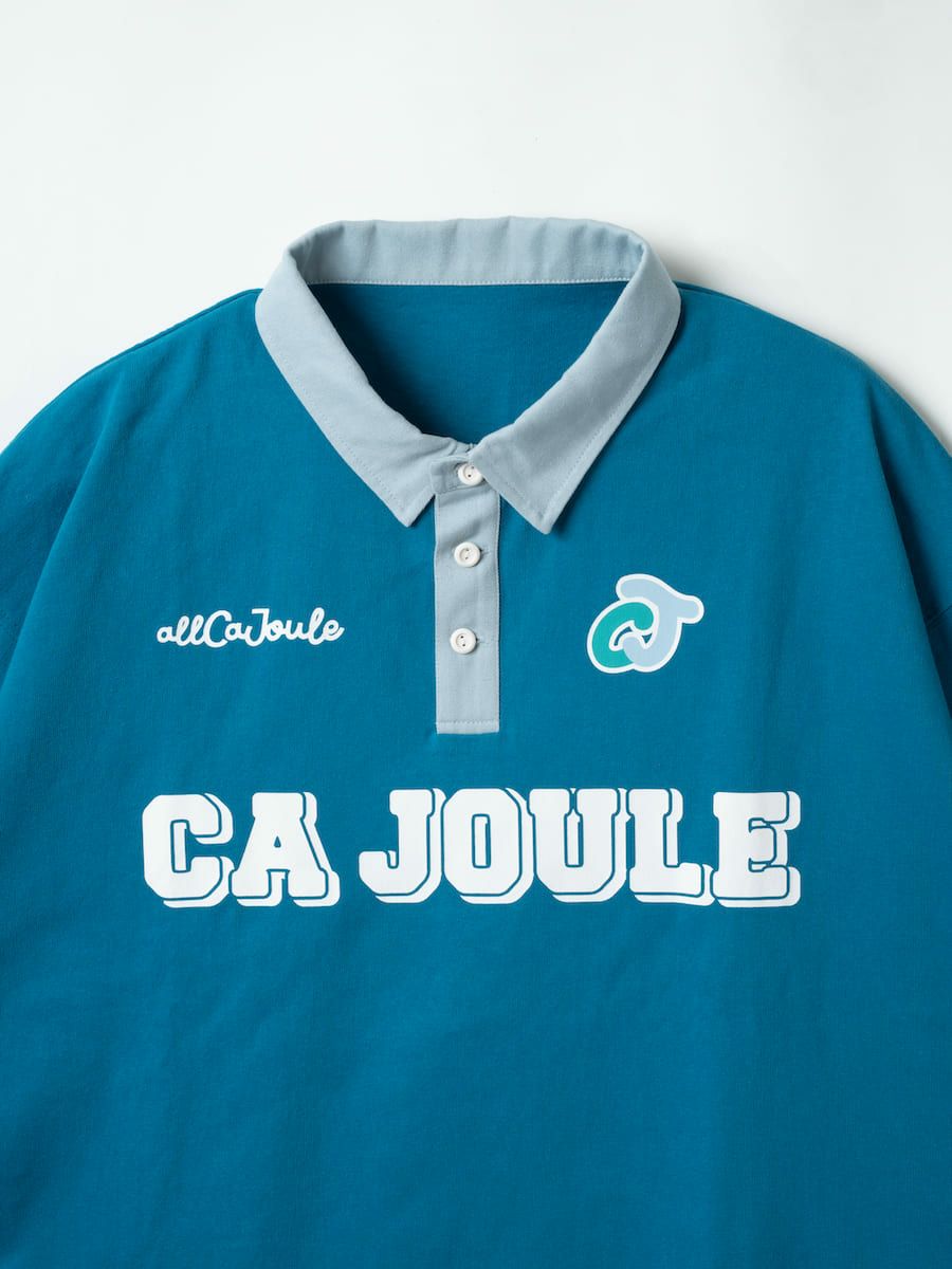 【allCaJoule】ロゴプリントラガーシャツ