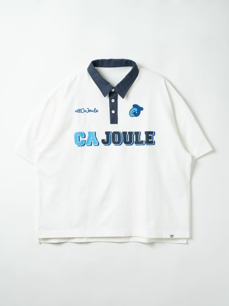 【allCaJoule】ロゴプリントラガーシャツ