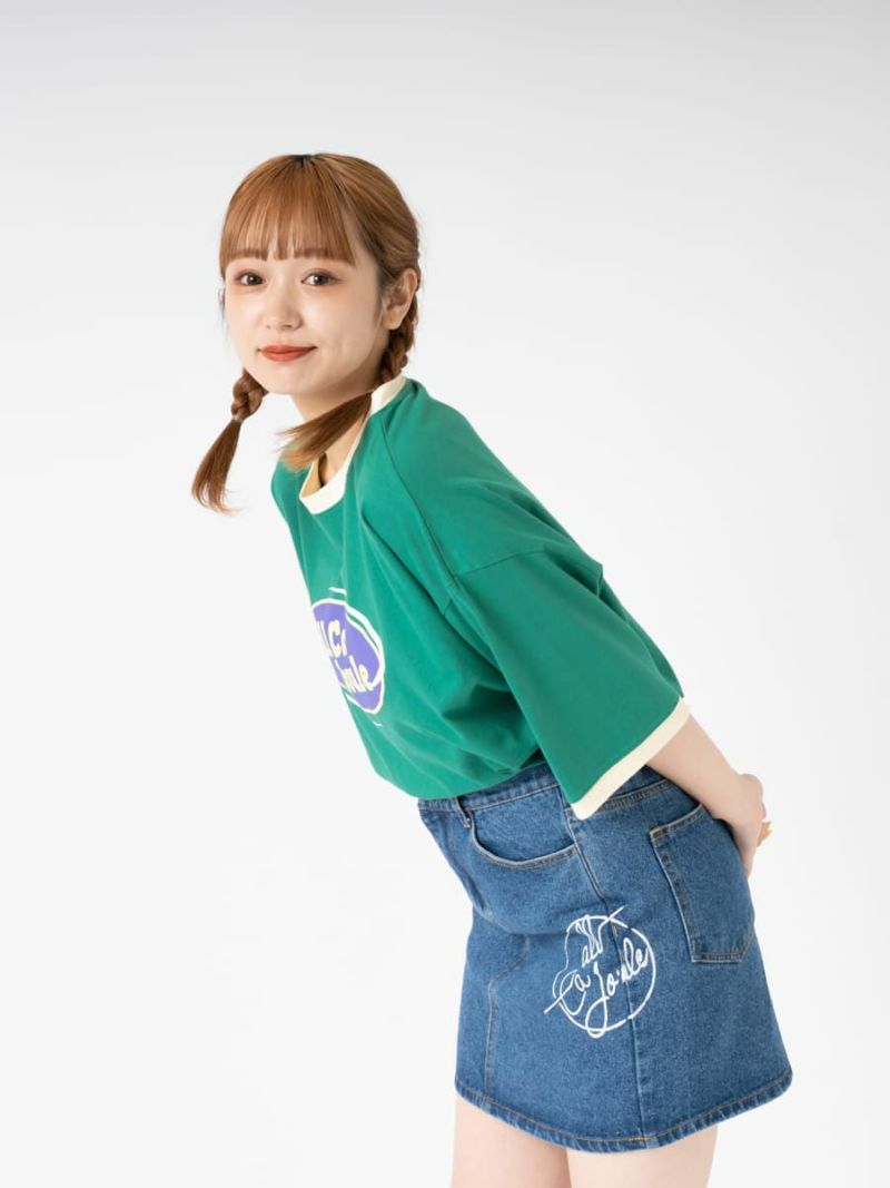 【allCaJoule】リンガーTシャツ