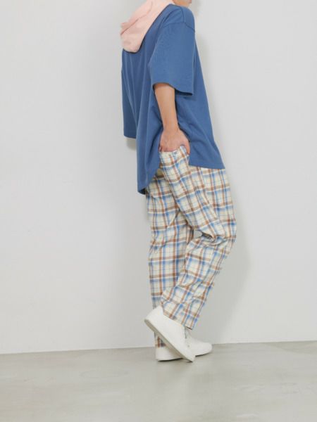 【allCaJoule】チェックパンツ