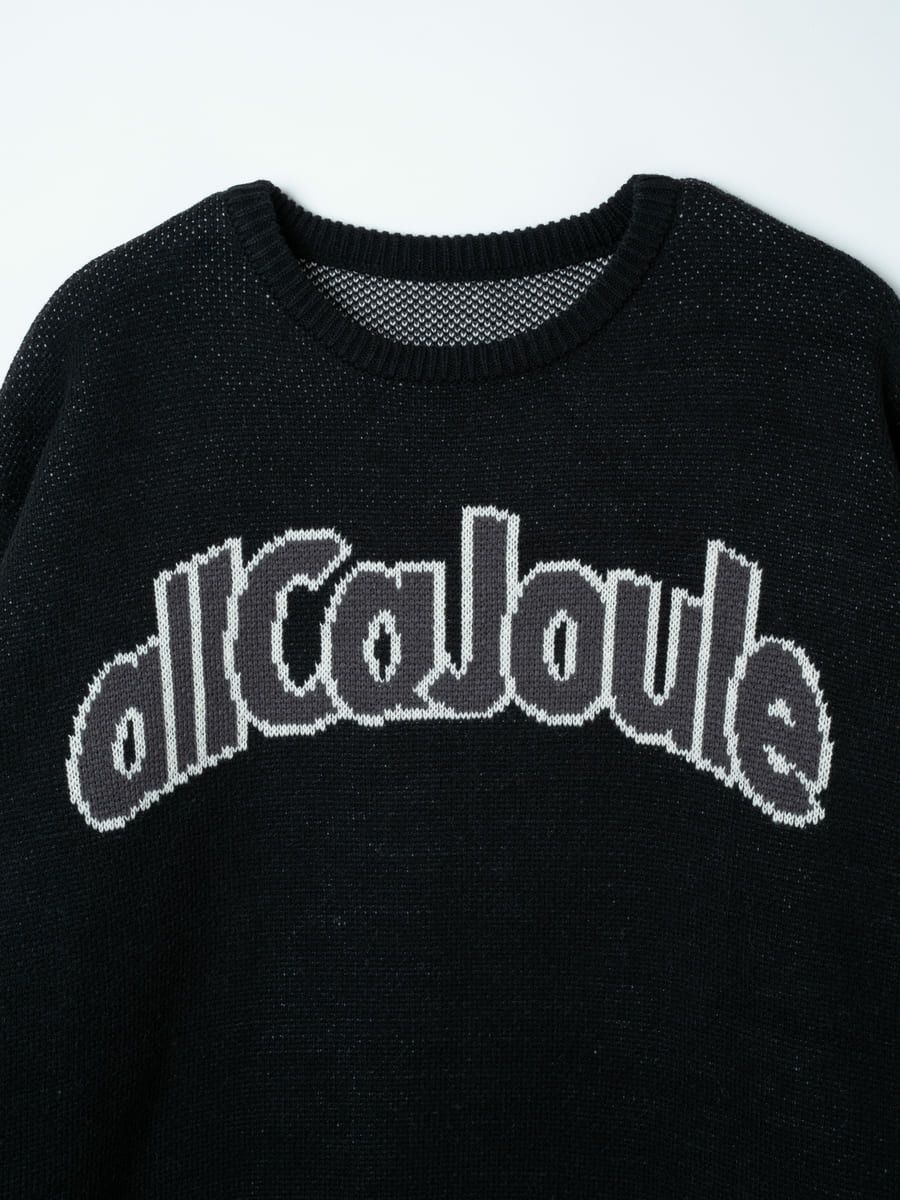 allCaJoule】ロゴニットセーター