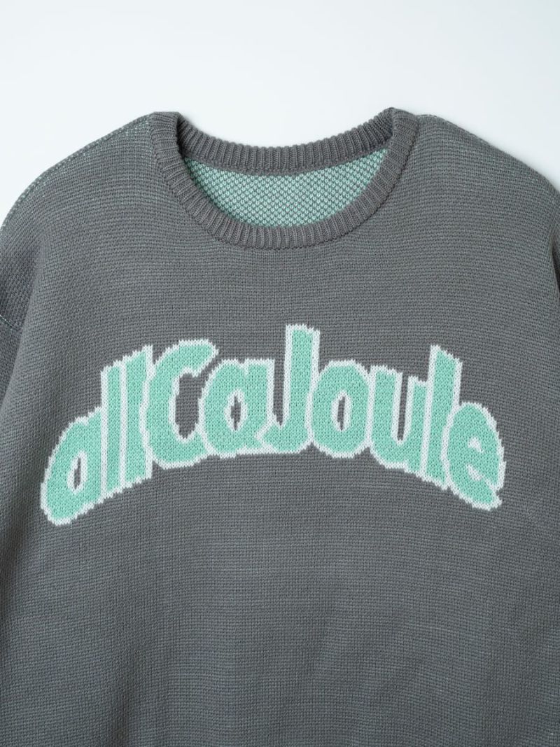 allCaJoule】ロゴニットセーター