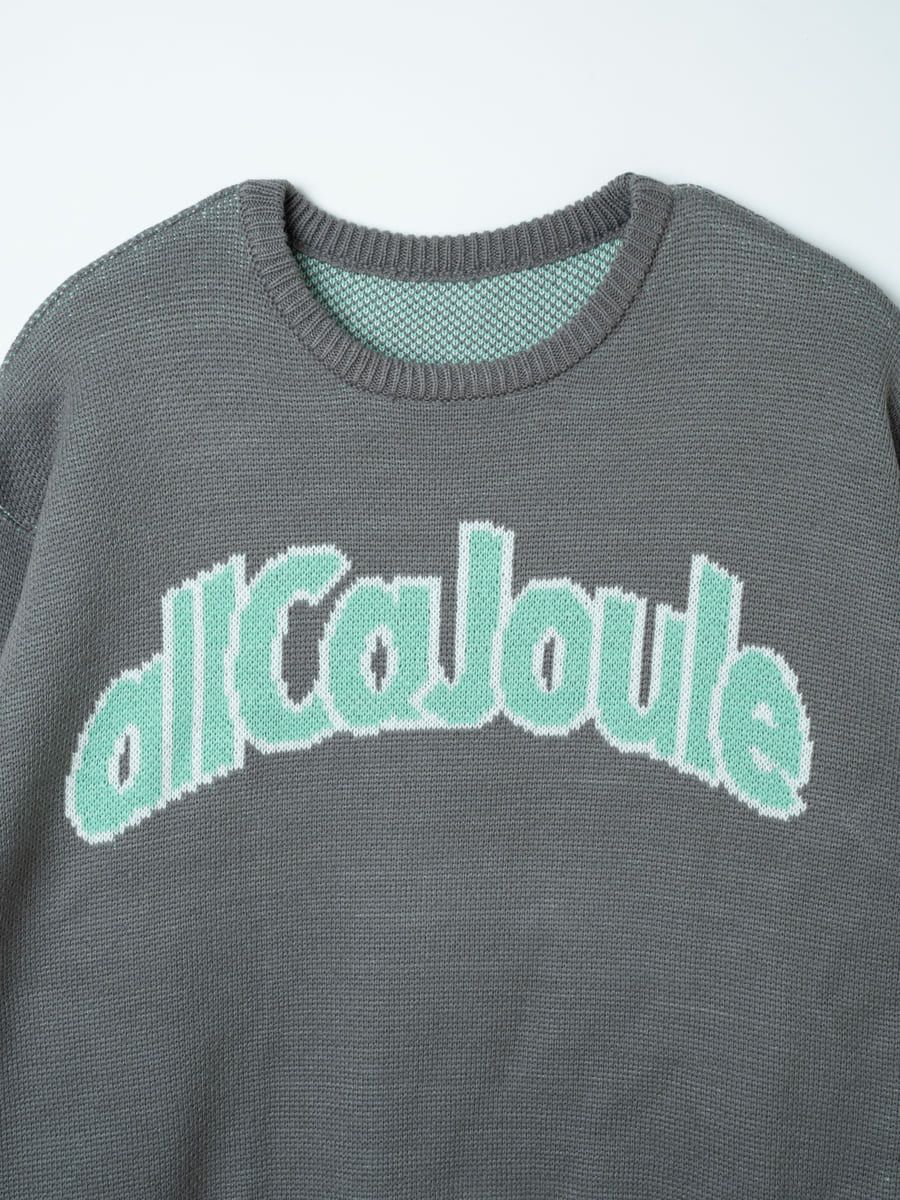 allCaJoule】ロゴニットセーター