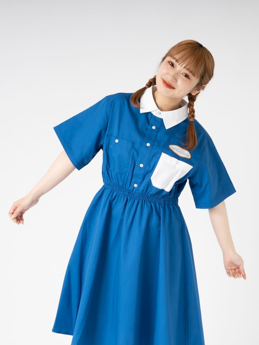 【allCaJoule】ワークシャツワンピース
