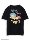 【LOONEY TUNES】“TWEETY：SLEEP ALL DAY”刺繍入りTシャツ〔別注〕