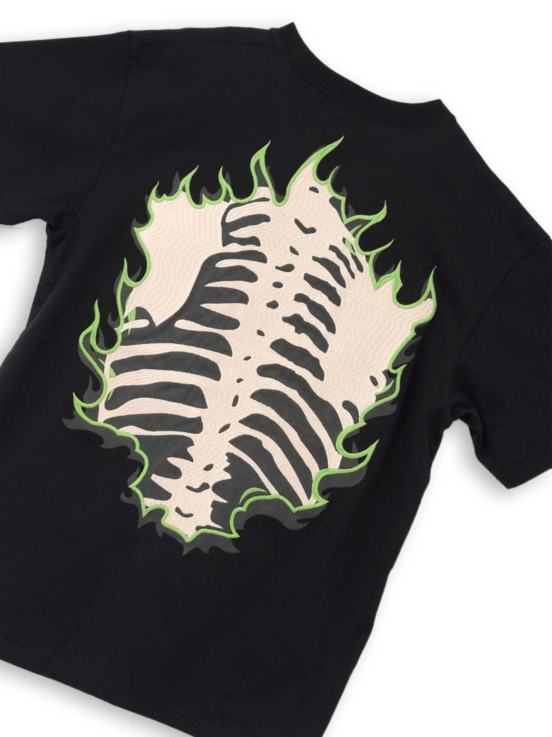 【VANSON】“FIRE BORN”刺繍入りTシャツ〔別注〕