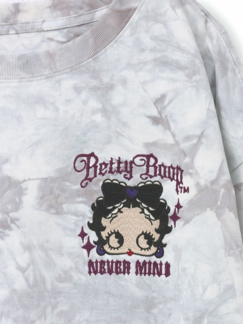 【BETTY BOOP】“ゴスロリベティ”刺繍入りTシャツ〔別注〕