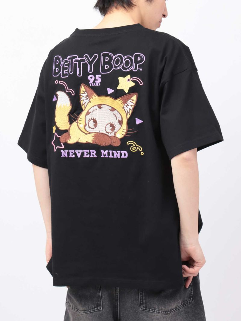 【BETTY BOOP】“ベイビーキツネベティ”刺繍入りTシャツ〔別注〕