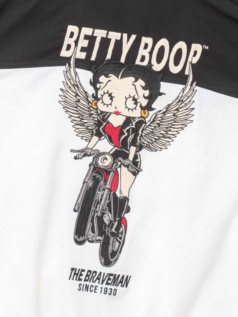 【The BRAVE-MAN×BETTY BOOP】“バイクベティ”刺繍入りサマーメッシュジャケット