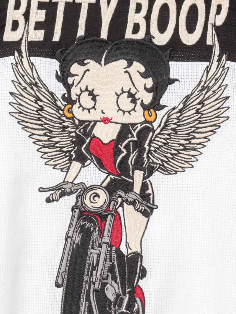 【The BRAVE-MAN×BETTY BOOP】“バイクベティ”刺繍入りサマーメッシュジャケット