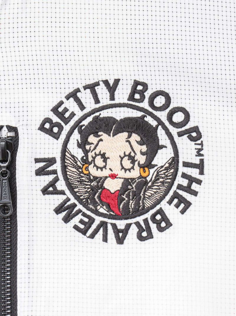 【The BRAVE-MAN×BETTY BOOP】“バイクベティ”刺繍入りサマーメッシュジャケット