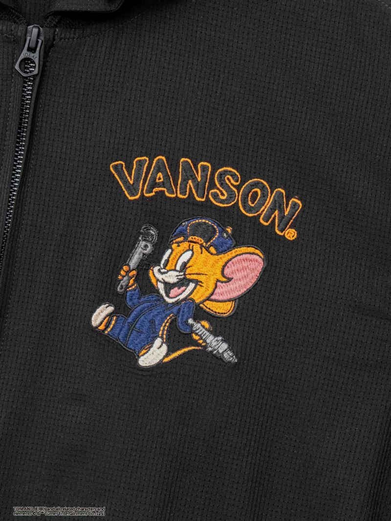 【VANSON×TOM and JERRY】刺繍入りサマーメッシュジャケット