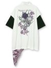 【DRASTIC GARDEN】“稲妻の薔薇”総刺繍ハーフジップベスト×バンダナTシャツ アンサンブル