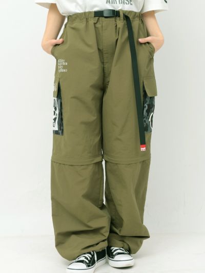 【PANDIESTA JAPAN】<br>カモ切替2WAYカーゴパンツ