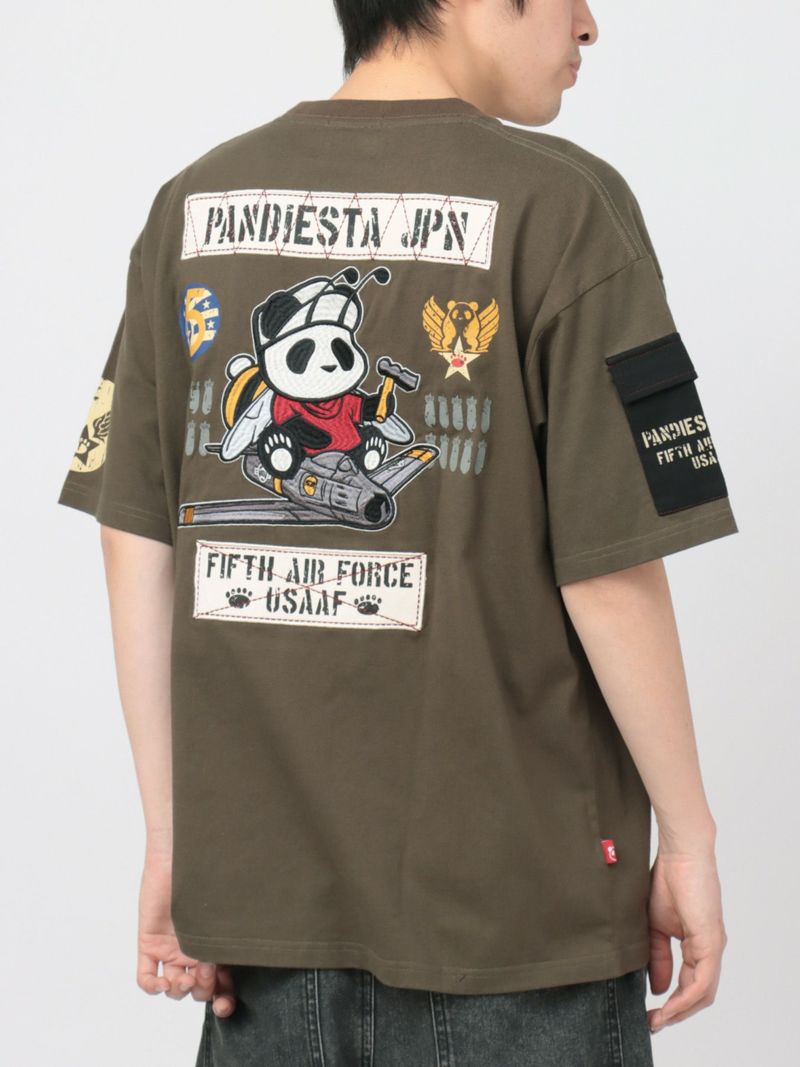 【PANDIESTA JAPAN】“5TH AIR FORCE”ツイル切替Tシャツ