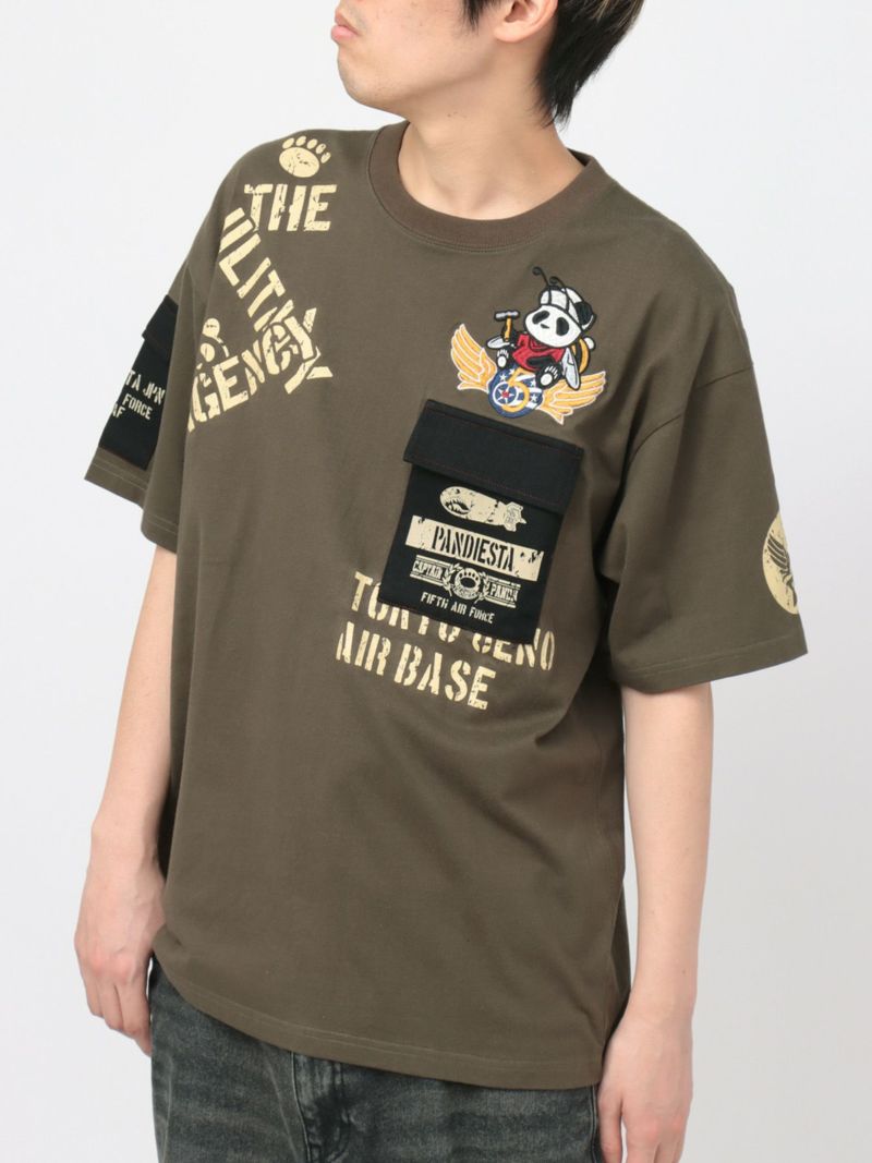 【PANDIESTA JAPAN】“5TH AIR FORCE”ツイル切替Tシャツ