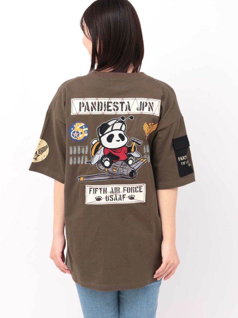 【PANDIESTA JAPAN】“5TH AIR FORCE”ツイル切替Tシャツ