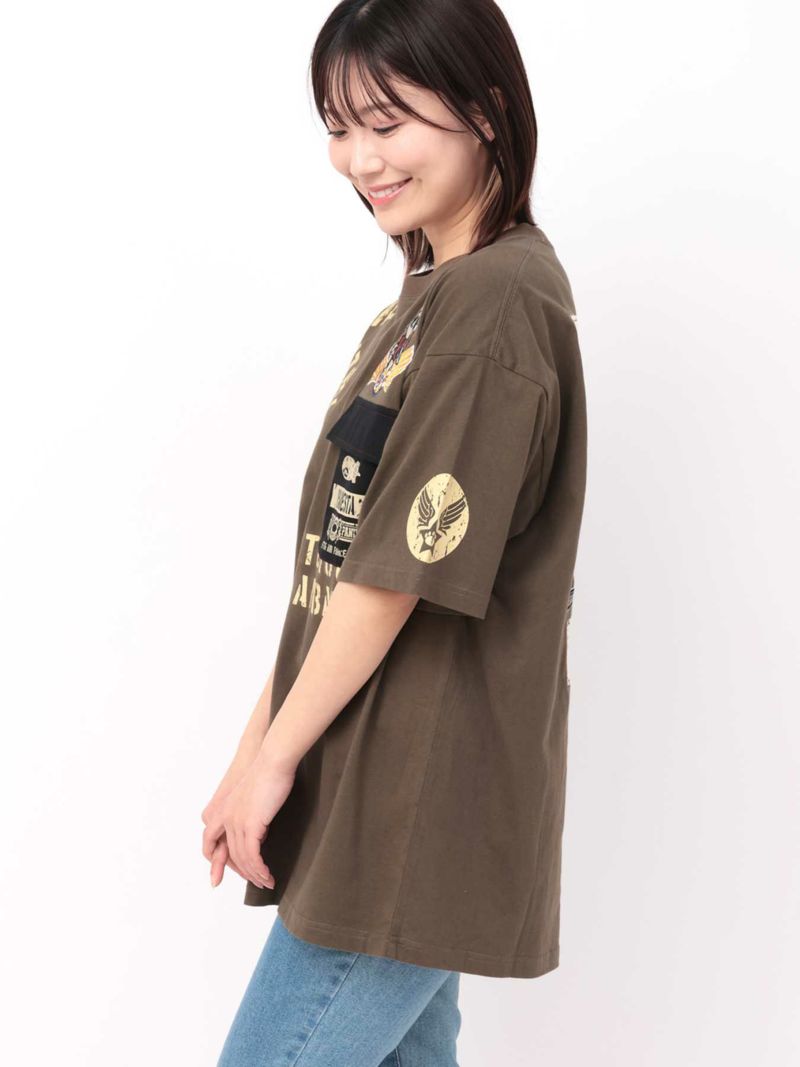 【PANDIESTA JAPAN】“5TH AIR FORCE”ツイル切替Tシャツ