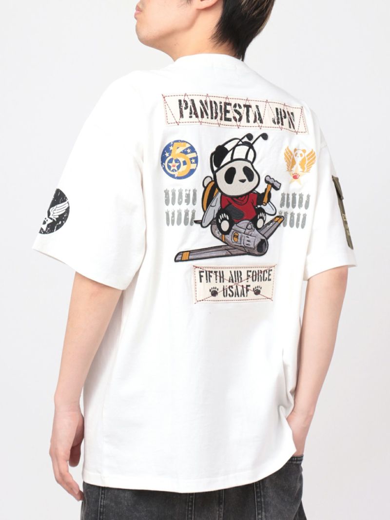 【PANDIESTA JAPAN】“5TH AIR FORCE”ツイル切替Tシャツ