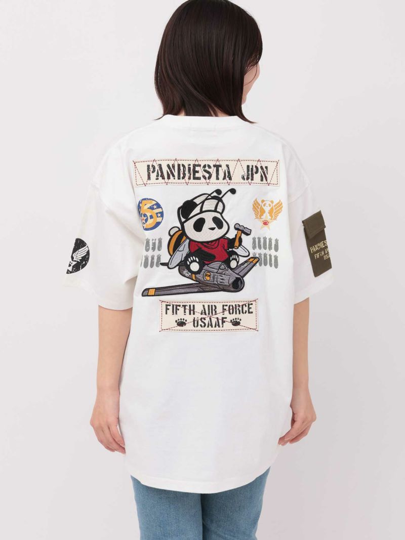 【PANDIESTA JAPAN】“5TH AIR FORCE”ツイル切替Tシャツ